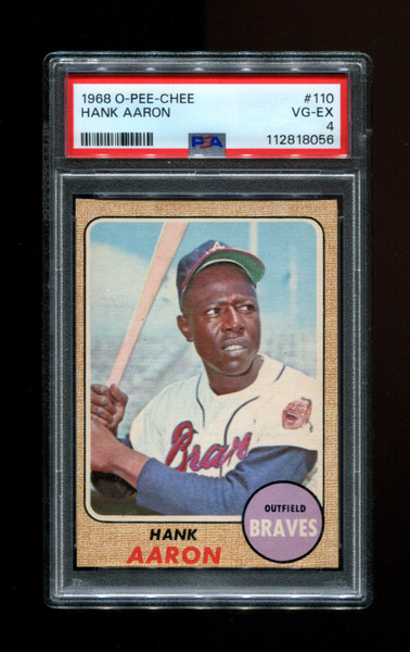 1968 Hank Aaron O-Pee-Chee #110 Braves PSA 4