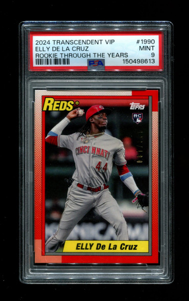 2024 Elly De La Cruz Topps Transcendent VIP RC 1990 Through Years /100 PSA 9