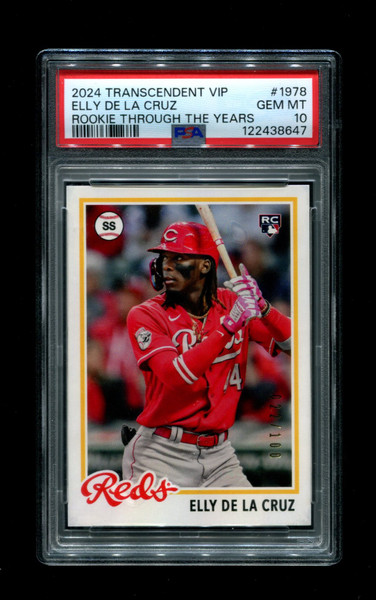 2024 Elly De La Cruz Topps Transcendent VIP RC 1978 Through Years /100 PSA 10