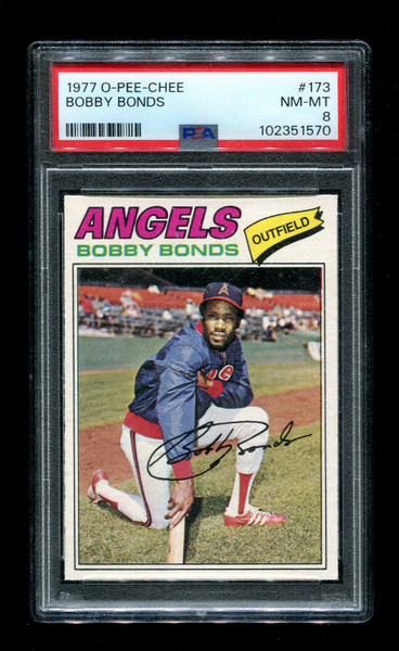 1977 Bobby Bonds O-Pee-Chee #173 Angels PSA 8