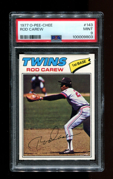 1977 Rod Carew O-Pee-Chee #143 Twins PSA 9