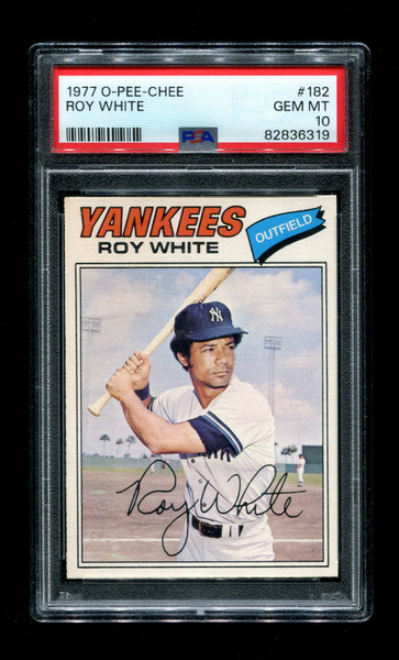 1977 Roy White O-Pee-Chee #182 Yankees PSA 10