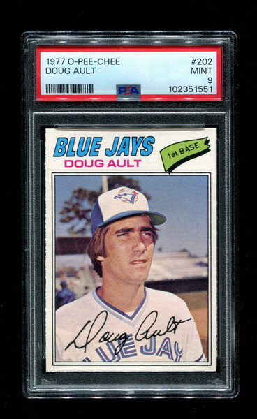 1977 Doug Ault O-Pee-Chee #202 Blue Jays PSA 9