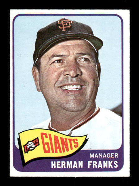 1965 Herman Franks O-Pee-Chee #32 Giants *5041