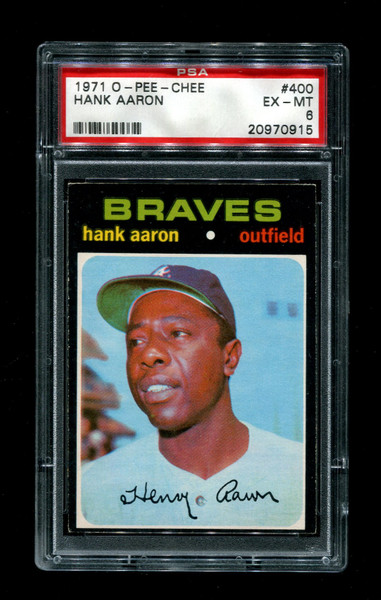 1971 Hank Aaron O-Pee-Chee #400 Braves PSA 6