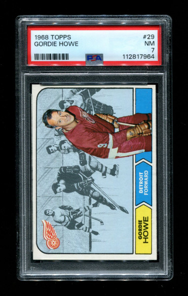 1968 Gordie Howe Topps #29 Red Wings PSA 7