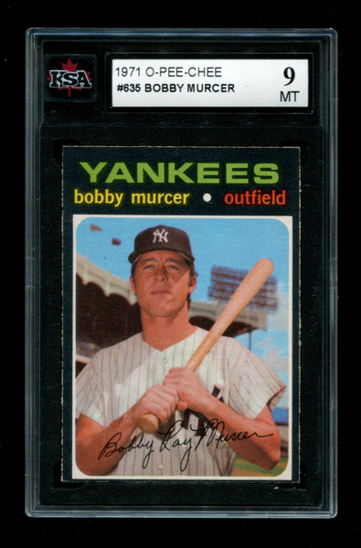 1971 Bobby Murcer O-Pee-Chee #635 Yankees KSA 9
