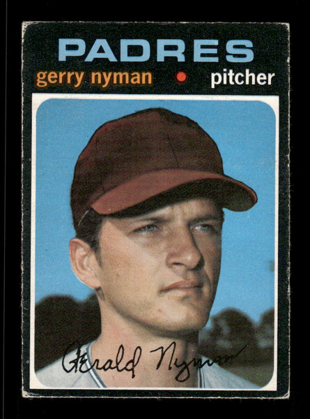 1971 Gerry Nyman O-Pee-Chee #656 Padres *5210