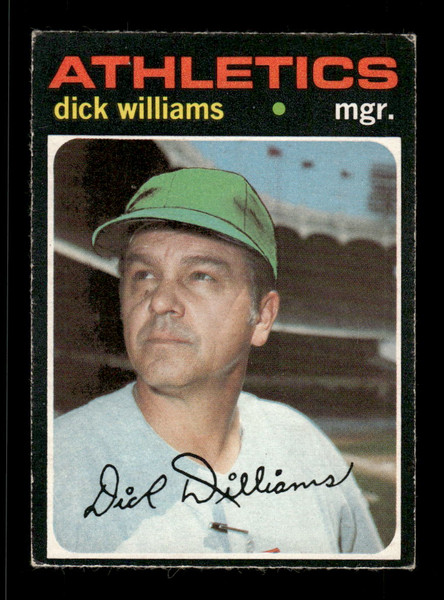 1971 Dick Williams O-Pee-Chee #714 Athletics *5268