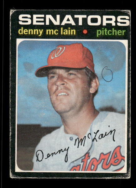 1971 Denny McLain O-Pee-Chee #750 (MK) Senators *5304