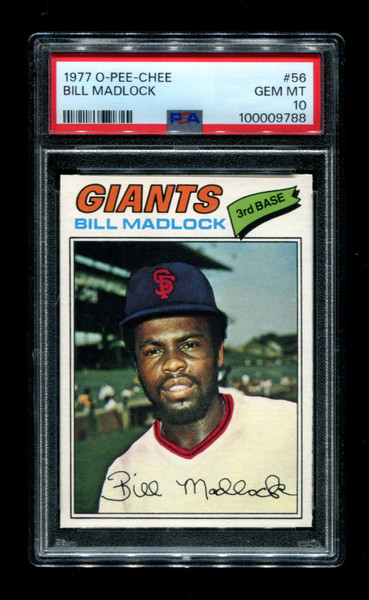 1977 Bill Madlock O-Pee-Chee #56 Giants PSA 10