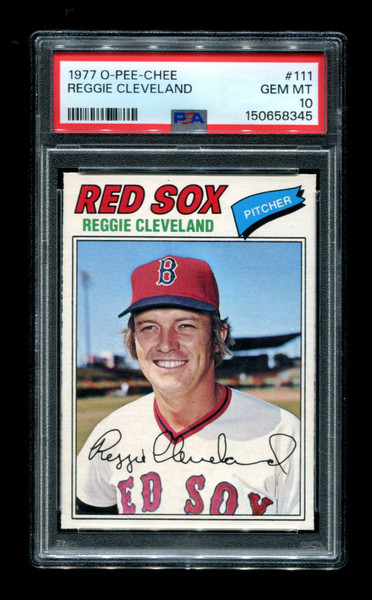 1977 Reggie Cleveland O-Pee-Chee #111 Red Sox PSA 10