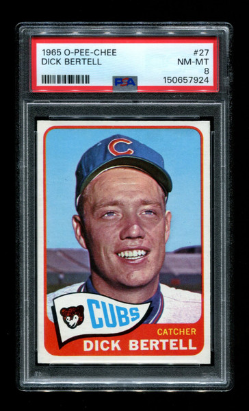 1965 Dick Bertell O-Pee-Chee #27 Cubs PSA 8