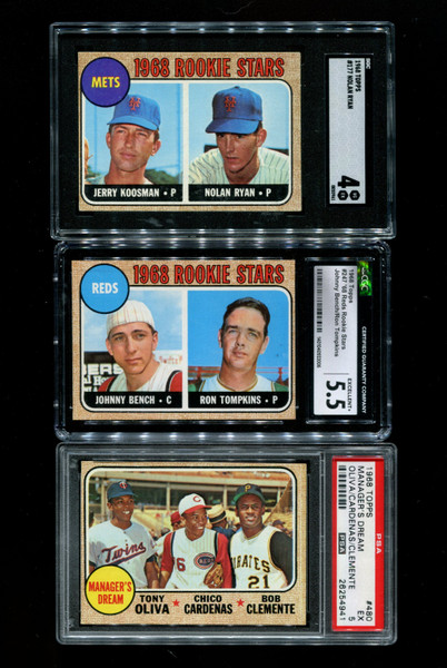 1968 Topps Baseball Complete Set 598/598 w/Graded