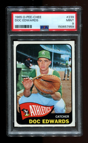 1965 Doc Edwards O-Pee-Chee #239 Athletics PSA 9