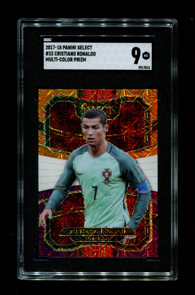 2017/18 Ronaldo Select #33 Multi Color Prizm SGC 9