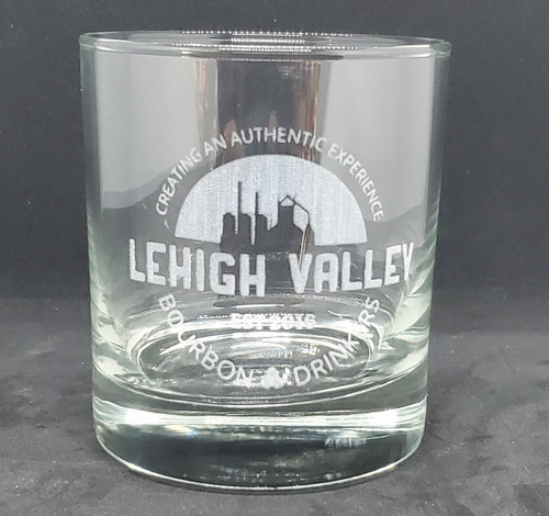 Lehigh Valley Bourbon Drinkers rocks glass