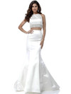Two Piece Halter Sherri Hill Dress 51581