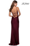 La Femme Prom Dress in Dark Berry