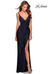 La Femme Prom Dress in Navy