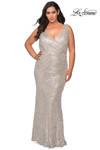 V-neck La Femme Plus Size Prom Dress 28770
