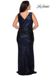V-neck La Femme Plus Size Prom Dress 28770