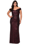 sequin fitted la femme plus size prom dress 28795