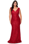 lace long la femme plus size prom dress 28837