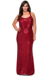 sequin fitted la femme plus size prom dress 28842
