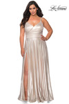 A-line La Femme Plus Size Prom Dress 28989
