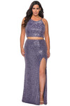 two piece la femme plus size prom dress 29026