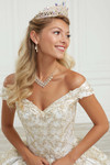 Off The Shoulder Quinceanera Collection Ball Gown Dress 26963