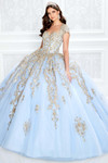 short sleeves princesa quinceanera ball gown by ariana vara PR22025