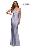 periwinkle hot stone jersey dress la femme 30413