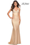 La Femme Prom Dress in Light Gold
