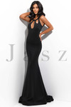 keyhole cut-out jersey prom dress jasz couture 7307