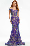 Sparkling Off The Shoulder Ashley Lauren Prom Dress 11115