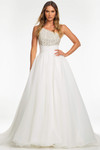 Crystal-Pearled Bodice Ashley Lauren Prom Ball Gown 11127