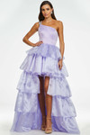 Tiered Organza Skirt Ashley Lauren Prom Dress 11159
