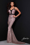 V-neck Sequin Johnathan Kayne Pageant Dress 2424