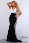 Keyhole Back Ruching Johnathan Kayne Evening Dress 2444