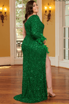 One Sleeve Rachel Allan Plus Size Prom Dress 70359W