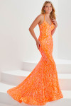V-Neck Trumpet Tiffany Designs Prom Dress 16016