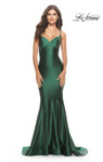 La Femme Prom Dress in Dark Emerald