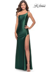 La Femme Prom Dress in Dark Emerald