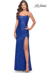 La Femme Prom Dress in Royal Blue