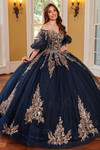 Floral Embroidered Rachel Allan Quinceanera Dress RQ1110
