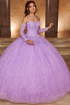 Glitter Pattern Rachel Allan Quinceanera Dress RQ1116