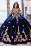 Long Cape Princesa by Ariana Vara Quinceanera Dress PR30136