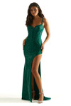 Emerald Sheath Jersey Morilee 49050 Prom Dress
